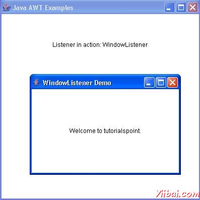 AWT WindowListener