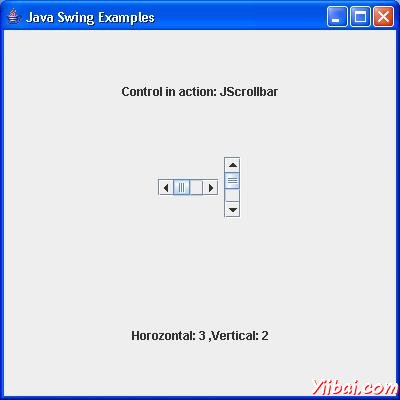 Swing JScrollbar