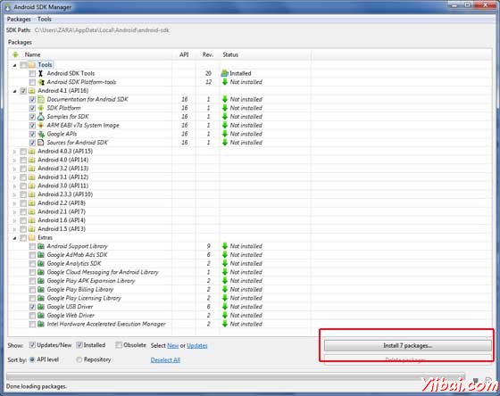 Android SDK Manager