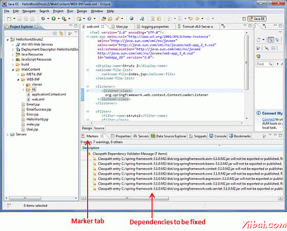 Struts and Sprint Integration