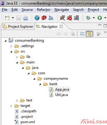 maven project in Eclipse.