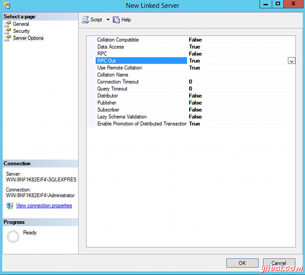 Creating a linked server in SQL Server Management Studio - 4