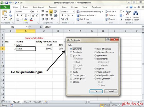 Selecting Current region